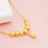 Pulsera de Cadena Hueso de Serpiente Latón Chapado en Oro Pulsera de Bolsa de la Suerte de Oro de Arena Vietnamita Llave Giratoria y Transporte Múltiples Colgantes Disponibles