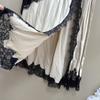 Nanyou Europa, América e Austrália Novo Nicho Designer Renda Bordado Costura Saia Charme Elegante