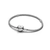 Cadena Hueso de Serpiente Pandora Cobre Blanco Chapado en Plata Pulsera Nueva Base de Cadena para Accesorios DIY