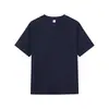 Camiseta Branca de Manga Curta, Marca Tendência de Alta Qualidade, Algodão Pesado, Cor Lisa, 80 Unidades, Roupa Masculina de Manga Curta, Toque Levemente Luxuoso e de Alta Qualidade