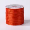 Hilo Elástico Plano de Color del Fabricante 0.8mm Cordón Elástico Pulsera DIY Hilo para Ensartar Cuentas Tejido a Mano Hilo para Bordado