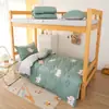 Atacado do Fabricante Roupa de Cama Individual para Dormitório de Estudante Capa de Edredom Conjunto Completo Conjunto de Seis Peças Escovado Não Algodão