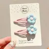 Pinza para el pelo de lazo coreano Pinza para el pelo exquisita de alta gama Pinza para flequillo de verano fresca de dopamina Pinza recta Pinza pequeña