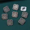 Prata Esterlina S925 Preto Tinta Ruyi Caractere Fu Botão Acessórios Retro Fazer Antigo Botão DIY Material de Miçangas Feito à Mão