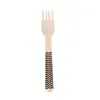 Vajilla de Madera Cuchillo de Madera Tenedor de Madera Cuchara de Madera Cuchara para Pastel y Postre Paquete de 100 Cuchillos Tenedores Cucharas de Madera Desechables