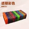 Producción al por mayor 14 mm Acrílico Colorido Transparente Cristal Colorido Barra Discoteca Ktv Ajedrez y Cartas Dados Cubo de Dados