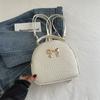 Bolsa de Mão Casual Nova Moda Verão 2024 Mochila Xadrez Casual com Laço Bolsa de Ombro Transversal Simples