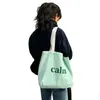 2026 Bolso de Lona con Letras de un Solo Hombro Estilo Ins, Bolso de Tela Estilo Perezoso, Bolso de Lona para Estudiante Japonés, Bolso Cruzado