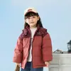 Roupas de Inverno Novas Fora de Temporada para Crianças, Jaquetas de Lã Grossas de Inverno com Capuz Curto para Meninos e Meninas Atacado