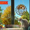 Transfronteiriço Novo Filme Acrílico Colorido 2D Pássaro Girassol Decoração de Jardim de Verão Pegador de Sol Pingente Pintado