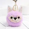 Pelota de pelo de conejo Rex imitación de fabricante material para joyería hecha a mano DIY bola de felpa de color accesorios para ropa bola de 5 cm
