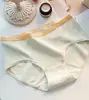 Ropa interior de algodón puro antibacteriana 7A para mujer, de cintura media, sin costuras, clase A, algodón para bebé, ropa interior sin costuras, transpirable, amigable con la piel, bragas para mujer