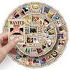 100 One Piece Wanted Adesivos Dia difuso ONE PIECE animação decoração caneca adesivos à prova d'água atacado