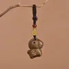 Llavero de Caballo de Sándalo Zodiacal Llavero de Carruaje Colgante Colgante para Teléfono Móvil Colgante para Bolso Venta al por Mayor