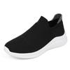 Zapatos de mujer de primavera y verano, nuevos calcetines tejidos voladores, zapatos de malla con boca, zapatillas casuales de moda, zapatillas para correr para mujer