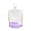 Fornecimento do Fabricante 30ml Máscara Facial Argila Essência Água Amostra Saco com Bico Versão de Viagem Saco de Refil de Shampoo Design Gratuito