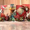 Montagem de cena para celebração de aniversário dos 60 e 80 anos dos pais, decoração de fundo personalizada em painel KT