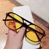 Nuevas Gafas de Sol de Moda Retro Estilo Hip-Hop Frescas con Doble Puente para Hombres, Gafas de Sol Clásicas Cuadradas Adelgazantes con Protección Solar para Mujeres