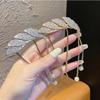 Rizador de pelo con borla de metal, horquilla para el cabello, tocado femenino, horquilla de perlas, artefacto para moño alto, horquilla para la parte posterior de la cabeza, palillos