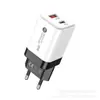 Cargador de Teléfono Móvil Europeo y Americano Macarrón Nuevo A+C Transfronterizo Cabeza de Carga Rápida Doble Puerto Estándar Británico Qc3.0+Pd20W