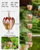 Corrente de Chuva Externa de Cobre Corrente de Drenagem de Beiral Estilo Japonês Corrente de Água da Chuva de Pátio de Villa Corrente de Desvio de Água da Calha Corrente de Água Decorativa