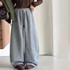 Pantalones de Otoño para Niñas Pantalones Casuales de Pierna Ancha Modelo Nuevo 2026 para Niños Mayores Primavera y Otoño Pantalones de Chándal Rayados Transfronterizos