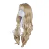Peluca Nueva, Paleta de Colores Europea y Americana, Cabello Largo y Rizado, Flequillo al Aire, Cuero Cabelludo Grande, Raíz Libre, Dropshipping de Amazon