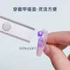 Lámpara Recta Portátil para Uñas Artísticas Lámpara Pequeña Portátil para Uñas Lámpara de Fototerapia Recargable para Uñas Lámpara LED para Secado Rápido de Uñas 8 Segundos