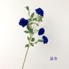 Rosa de Veludo Simulado de 5 Cabeças Grande Canto Rosa Única Buquê de Flores Casamento Decoração de Casa Plantas Verdes Decoração Transfronteiriça