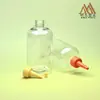 360ml Redondo Curto e Robusto com Ombro Arredondado Tônico para Animais de Estimação Engarrafado Pode Ser Portátil para Viagens Curtas para Evitar Ocupar Espaço por Garrafas Grandes