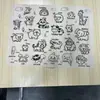 Tapete de Pintura Infantil Mais Vendido no Exterior, Tapete de Colorir à Prova d'Água e de Óleo, Tapete de Silicone para Graffiti com Padrão de Desenho Animado Educacional Atacado