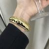 Design Estilo Europeu e Americano Pulseira Aberta Brilhante, Pulseira de Design Ccb Simples e Exquisita, Joia de Mão do Mesmo Estilo para Homens e Mulheres