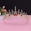 2025 Nuevos Accesorios para el Cabello de Novia Corona de Princesa de Cristal Europea y Americana Accesorios para el Cabello de Alta Gama Tocado de Boda para Cumpleaños