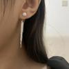 Pendientes de borlas de alta calidad de estilo francés para mujer, diseño de nicho único y dulce, pendientes de perlas con temperamento, nuevos pendientes de moda