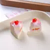 Juguete de Dulces de Tamaño Grande Pastel Miniatura Realista Galleta Juguete de Dulces Accesorios de Resina Ornamento de Casa de Chocolate Llavero DIY