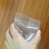 Suministro de fábrica Bolsa con cremallera transparente de PVC Bolsa con cremallera cóncava convexa para joyería de PVC Bolsa de embalaje para joyería Bolsa de hueso de PVC
