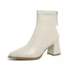 Botines de tacón alto para mujer, tacón grueso, punta fina, cremallera trasera, nueva colección otoño/invierno 2026, versátiles y elegantes, tacón medio, Botas Martin