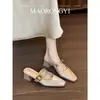 Sandalias Cuadradas de Moda Nueva Primavera 2026, Zapatos Pequeños de Piel, Zapatos Mary Jane de Tacón Grueso, Tacones Altos Estilo Europeo y Americano
