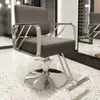 Cadeira de barbeiro salão de cabeleireiro banqueta para corte de cabelo salão de beleza área de permanente e coloração assento elevatório cadeira de salão de beleza