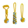 Cuerda de Algodón Juguetes para Mascotas Suministros para Mascotas Bola de Cuerda de Algodón Suministros para Perros Cuerda de Masticar Nudo para Perros Juguete para Perros Juguete Resistente para Masticar para Perros Pequeños