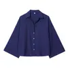 Estilo Europeo y Americano Za Transfronterizo 2025 Nueva Moda Femenina Traje Casual Camisa de Lino + Pantalones Mezclados de Lino