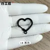 Llavero con Forma de Corazón Corazón Colorido Cierre de Resorte Cuentas Perler Pintadas Accesorios Colgante de Muñeca Accesorios para Llavero de Bolso