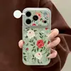 Funda para Teléfono Estilo Ins Flor de Rosa Adecuada para iPhone 18 Pro, Apple 16 Pro Max, 14, 13 y 15