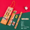 Premios de Regalo de Navidad para Niños Set de Papelería Portátil Navideño de 5 Piezas Estudiante Venta al por Mayor Recomendación de Regalo Festivo