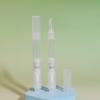 Pluma Rotatoria de Plástico Transparente Negro de 3 ml para Eliminar Pecas Material de Envoltura Tubo de Brillo Labial Cosmético Cabezal de Silicona Material de Envoltura Cosmética