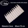 Velas Domésticas Atacado para Apagões, Iluminação de Vela Cilíndrica Longa Vermelha e Branca de Emergência, Aquecimento de Estufa, Jantar à Luz de Velas