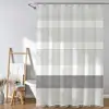 Cortina de Ducha Estilo Borla, Impermeable y Resistente al Moho, Cortina de Baño con Estampado de Rayas Moderno y Sencillo, Tamaño y Patrón Personalizables