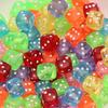 Dados Coloridos de Acrílico Dados de Mahjong Buraco com Contas Contas Coloridas Material Diy Pulseira Colar Pulseira