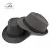 Ventas Directas de Fábrica Sombreros al por Mayor Otoño e Invierno Estilo Nuevo Sombreros de Lana para Personas de Mediana Edad y Mayores, Versátiles Informales Sombreros de Jazz para Hombres de Moda