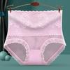 Calcinha de renda feminina cintura alta sexy senhoras shorts sem costura algodão virilha barriga quadril cuecas fonte fabricantes